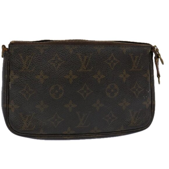 LOUIS VUITTON Monogram Pochette Accessoires Pouch M51980 LV Auth bs10734 - Picture 1 of 15